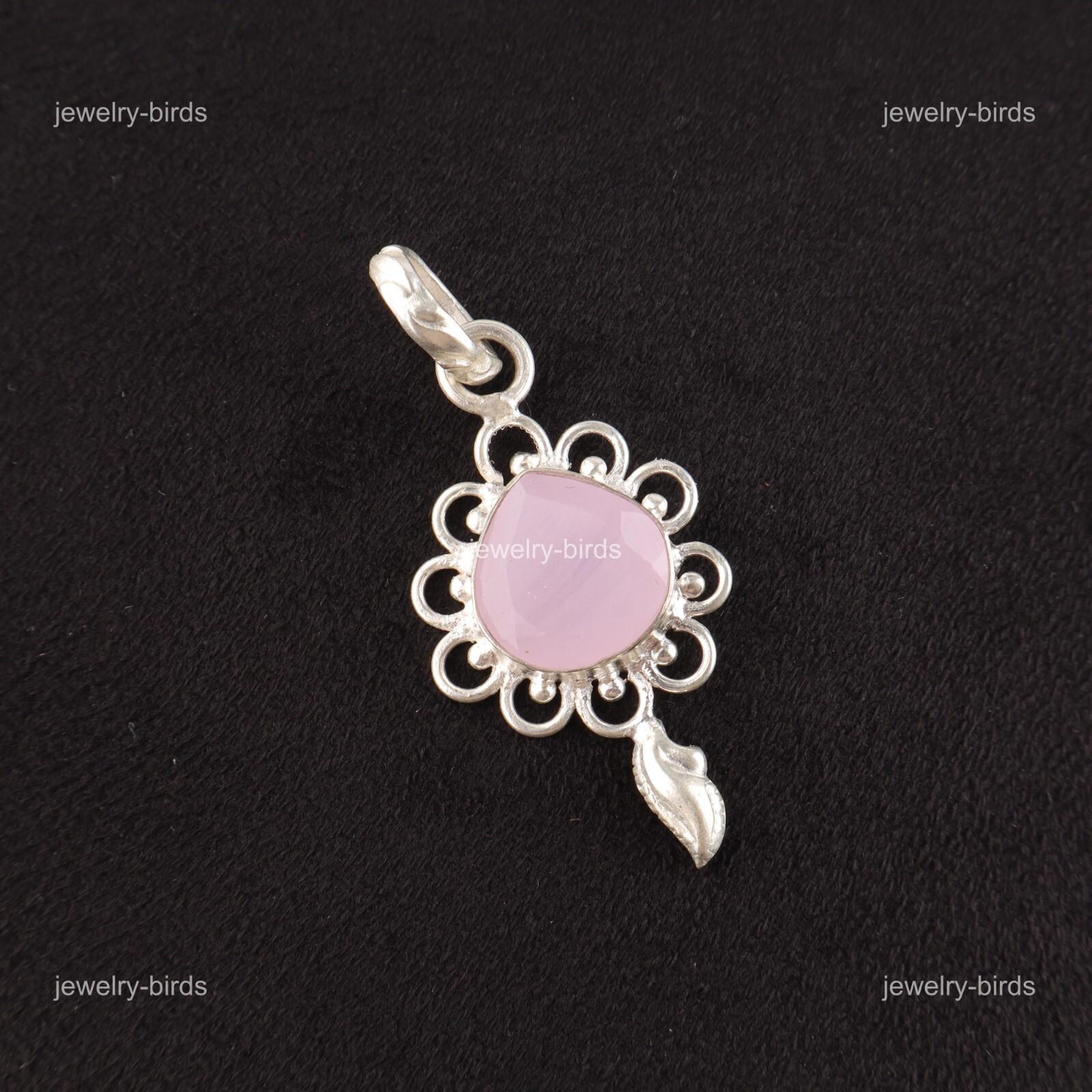 Heart Rose Chalcedony Stone 925 Sterling Silver Memorial Day Trendy Boho Pendant PP-4-16
Heart Rose Chalcedony Stone 925 Sterling Silver Memorial Day Trendy Boho Pendant PP-4-16