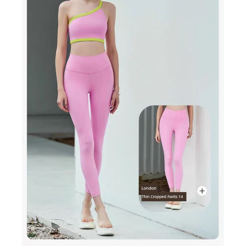 New European and American One-Word Shoulder One-Shoulder Nude Feel Yoga Intimates Sports Bra Fitness Vest Yoga Clothes Contrast Color Beauty Back S Star Rose Powder Pants
New European and American One-Word Shoulder One-Shoulder Nude Feel Yoga Intimates Sports Bra Fitness Vest Yoga Clothes Contrast Color Beauty Back S Star Rose Powder Pants
