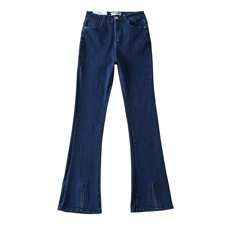Fashion Style 2023 Spring/Summer New Fashion Trendy Women s Slim Fit Easiest for Match High Waist Front Slit Micro Pull Denim Trousers Blue L
Fashion Style 2023 Spring/Summer New Fashion Trendy Women s Slim Fit Easiest for Match High Waist Front Slit Micro Pull Denim Trousers Blue L
