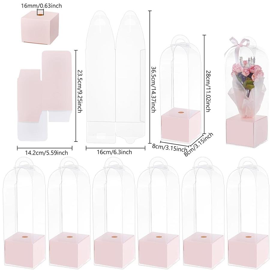 5/10pcs Transparent Rose Flower Box Clear Florist Flower Wrapping Boxes DIY Wedding Birthday Valentine s Day Mother s Day Gift 5PCS&8x8x28cm розовый
5/10pcs Transparent Rose Flower Box Clear Florist Flower Wrapping Boxes DIY Wedding Birthday Valentine s Day Mother s Day Gift 5PCS&8x8x28cm розовый