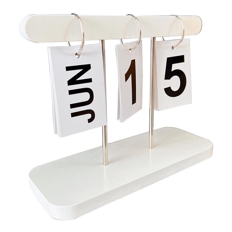 Wooden Flip Calendar: Stylish Desk Ornament for Home or Office
Wooden Flip Calendar: Stylish Desk Ornament for Home or Office