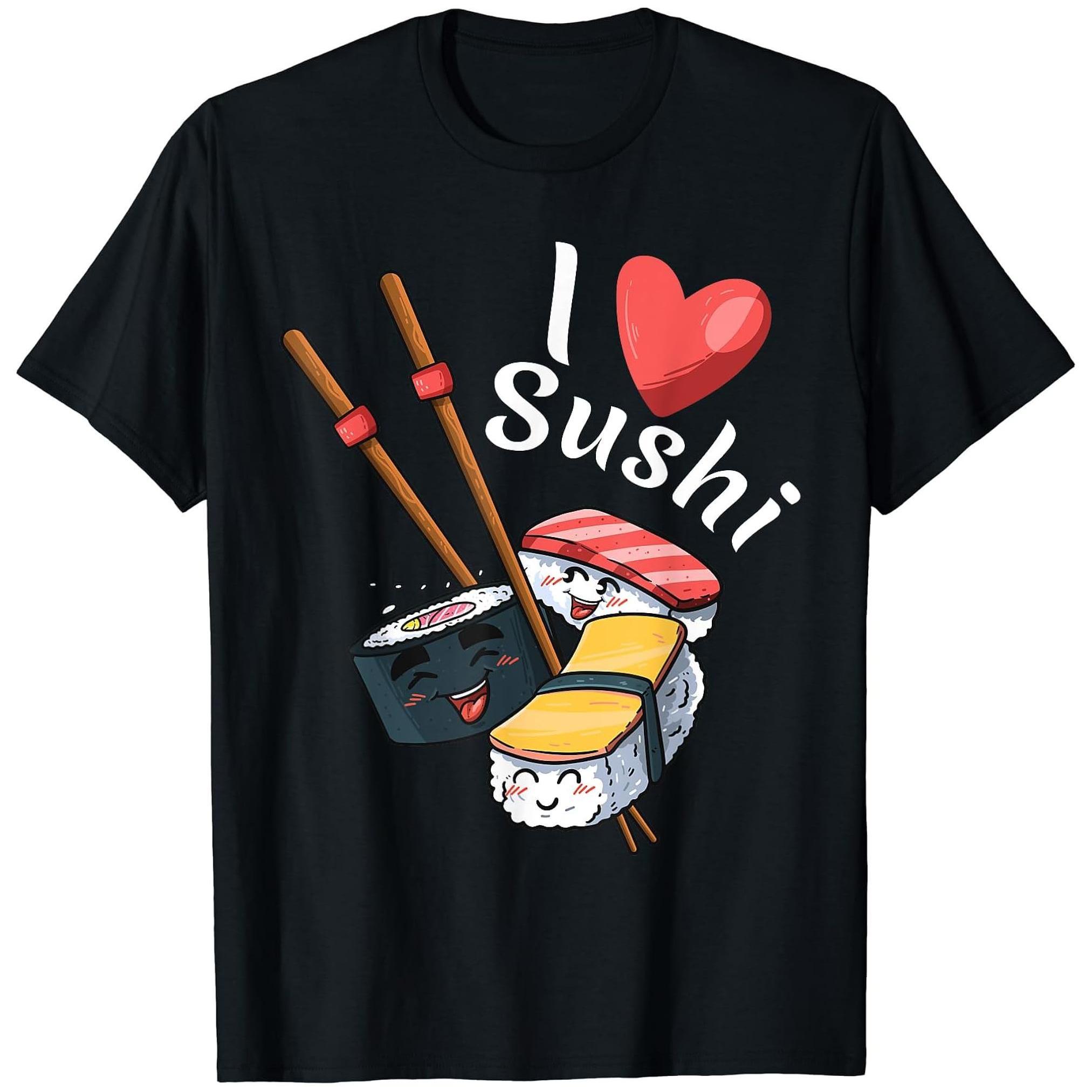 Sushi Graphic Print Summer Autumn Winter Womens Short Sleeved Tshirts Casual Outdoor Street Trend Fashion Graphic Tshirts Y2K S
Sushi Graphic Print Summer Autumn Winter Womens Short Sleeved Tshirts Casual Outdoor Street Trend Fashion Graphic Tshirts Y2K S