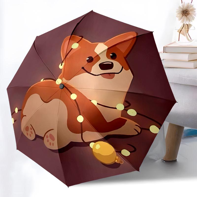1pc Corgi String Lights Automatic Folding Umbrella - 8-Rib Durable Iron Frame, Compact Portable for Daily Travel yy251205039
1pc Corgi String Lights Automatic Folding Umbrella - 8-Rib Durable Iron Frame, Compact Portable for Daily Travel yy251205039