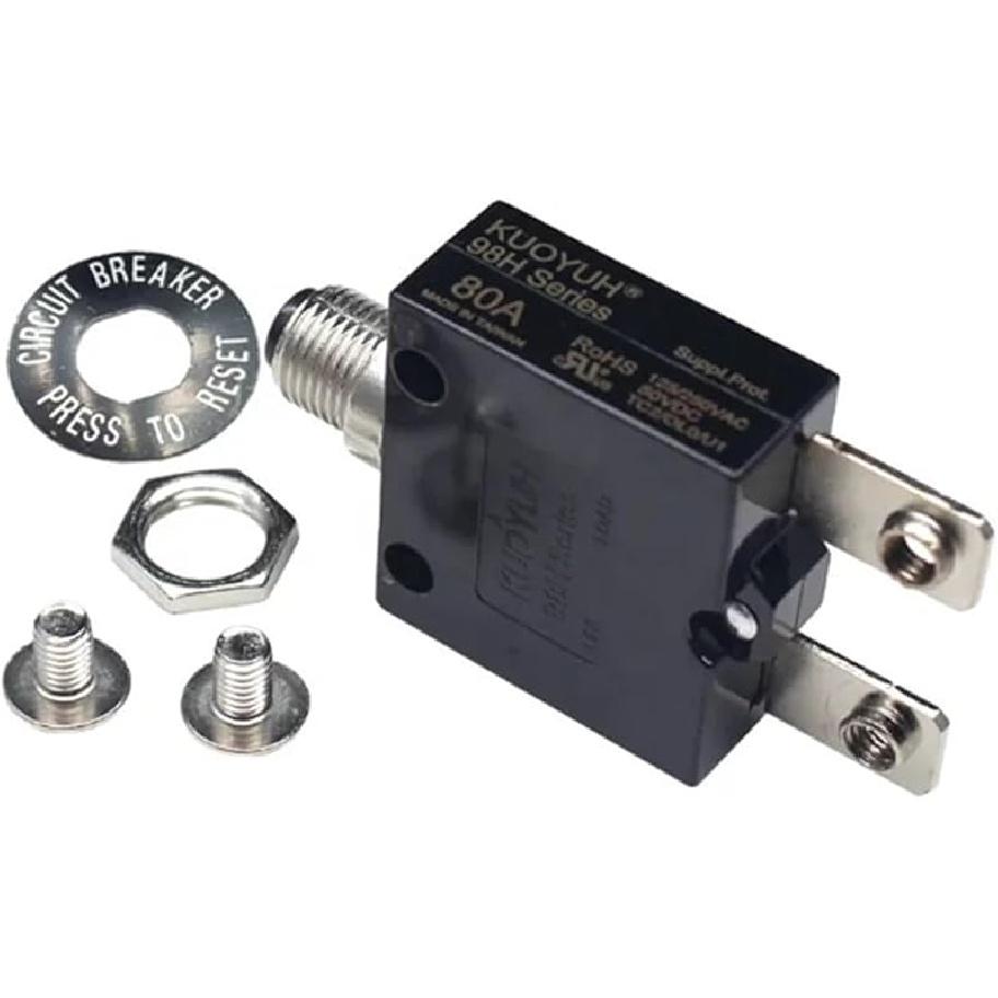 98H Series 40A 50A 60A 70A 80A Manual Reset Thermal Overload Protector Switch Circuit Breakers for Generator(60A) 2
98H Series 40A 50A 60A 70A 80A Manual Reset Thermal Overload Protector Switch Circuit Breakers for Generator(60A) 2