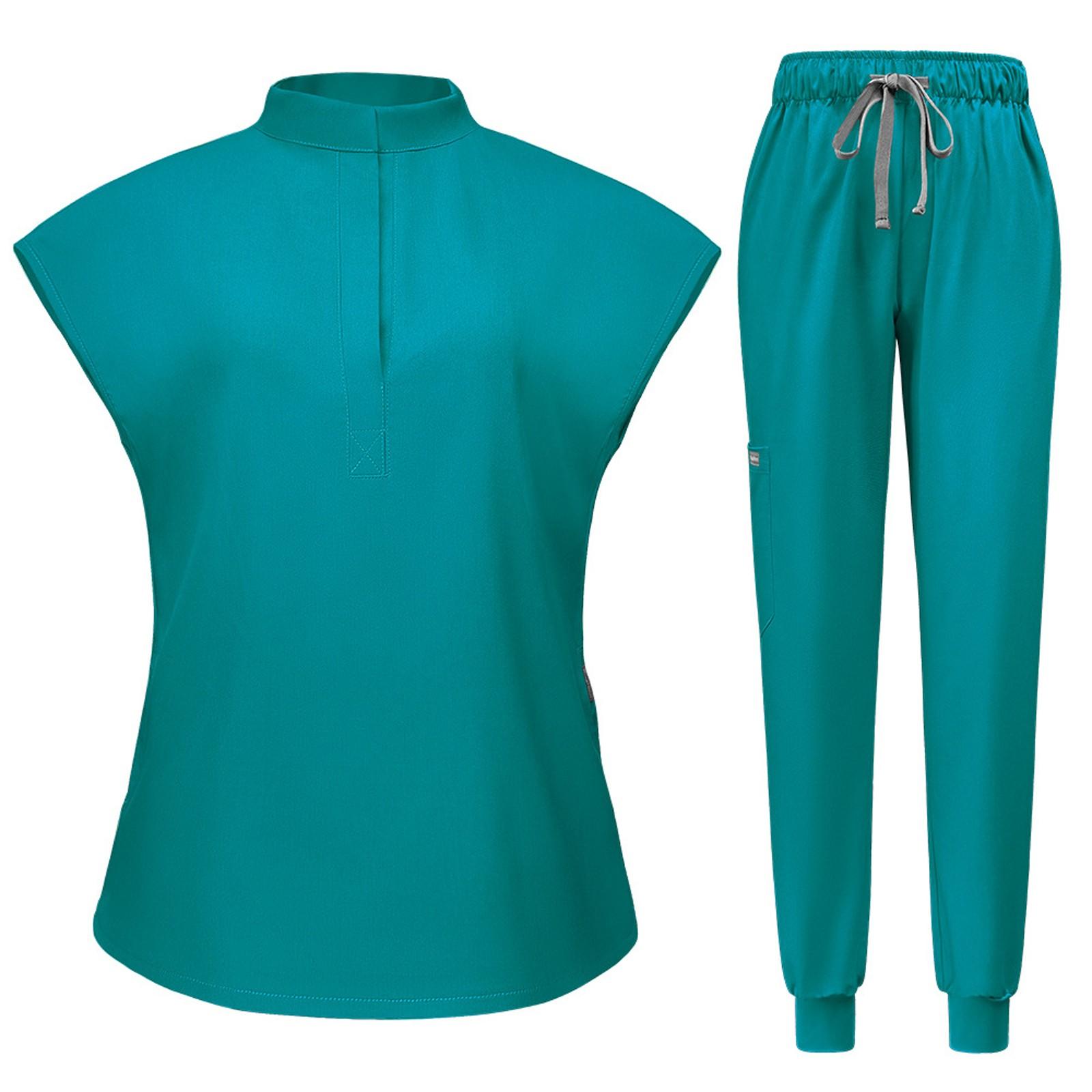 Женский однотонный топ с короткими рукавами и карманами, рабочая одежда, комплект из двух предметов, комплект из двух предметов L
Женский однотонный топ с короткими рукавами и карманами, рабочая одежда, комплект из двух предметов, комплект из двух предметов L