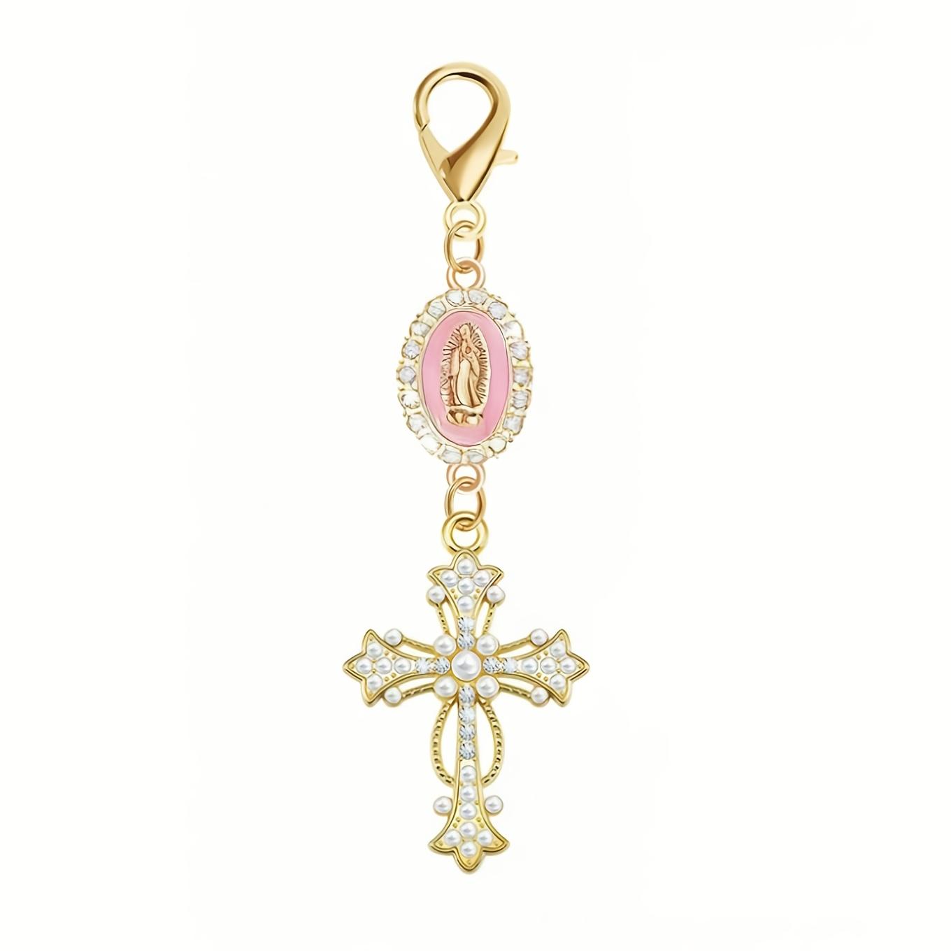 Pink Charm Cross Keychain for Car Bag Keyring рожевий
Pink Charm Cross Keychain for Car Bag Keyring рожевий