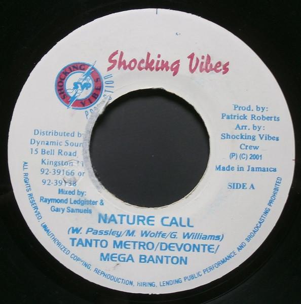7inch Record TANTO METRO & DEVONTE / MEGA BANTON - Nature Call NONE Shocking Vibes 2001 Jamaica Reggae, Ska & Dub Used
7inch Record TANTO METRO & DEVONTE / MEGA BANTON - Nature Call NONE Shocking Vibes 2001 Jamaica Reggae, Ska & Dub Used