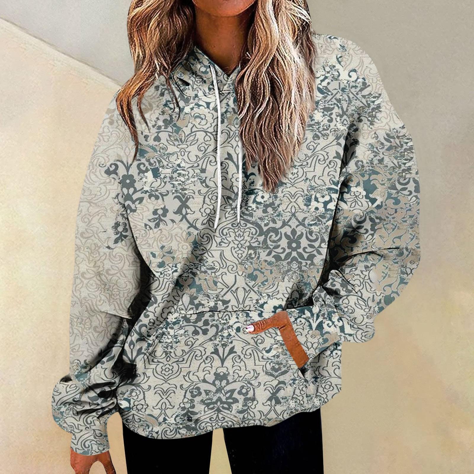 Женская повседневная мода винтажный принт длинный рукав пуловер с капюшоном топ XXXL серый
Женская повседневная мода винтажный принт длинный рукав пуловер с капюшоном топ XXXL серый