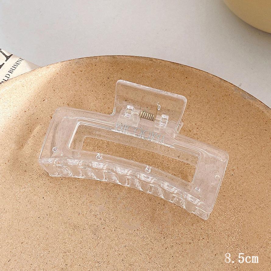 Пластиковые прозрачные заколки для волос большого размера, модные женские заколки для волос, женские аксессуары для волос, головные уборы, заколки для волос с хвостиком, головные уборы
Пластиковые прозрачные заколки для волос большого размера, модные женские заколки для волос, женские аксессуары для волос, головные уборы, заколки для волос с хвостиком, головные уборы