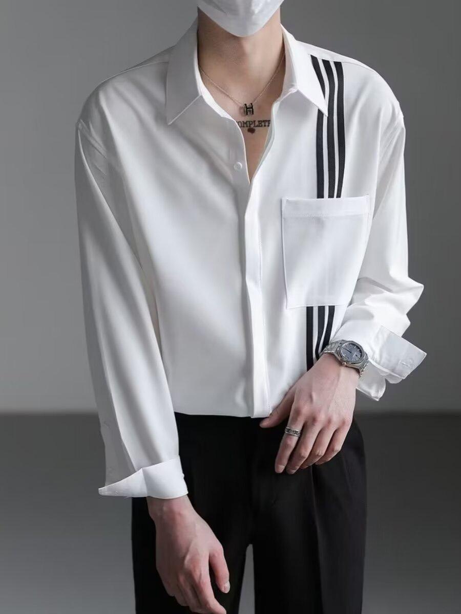 2023 Men s Autumn Harajuku Trend Long Sleeve Casual Shirt L білий
2023 Men s Autumn Harajuku Trend Long Sleeve Casual Shirt L білий