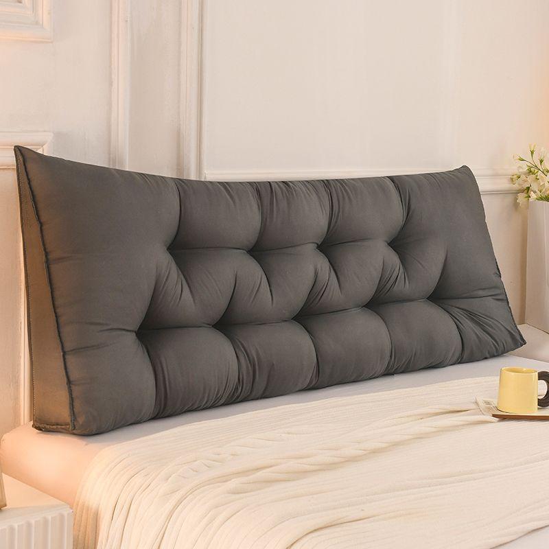 120/150/180cm Bed Headboard Cushion Triangular Wedge Bed Head Pillow Soft Lumbar Back Support for Home Sofa Headboard Decor (Dark gray,80x50x15cm) темно-серого
120/150/180cm Bed Headboard Cushion Triangular Wedge Bed Head Pillow Soft Lumbar Back Support for Home Sofa Headboard Decor (Dark gray,80x50x15cm) темно-серого