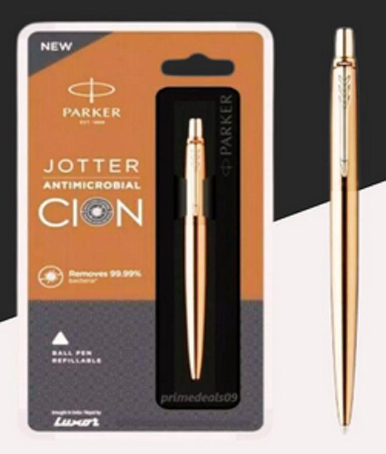 @ Parker Jotter Antimicrobial Copper Body Retractable Ball Pen 66Gm Zr-8035-60%Off
@ Parker Jotter Antimicrobial Copper Body Retractable Ball Pen 66Gm Zr-8035-60%Off