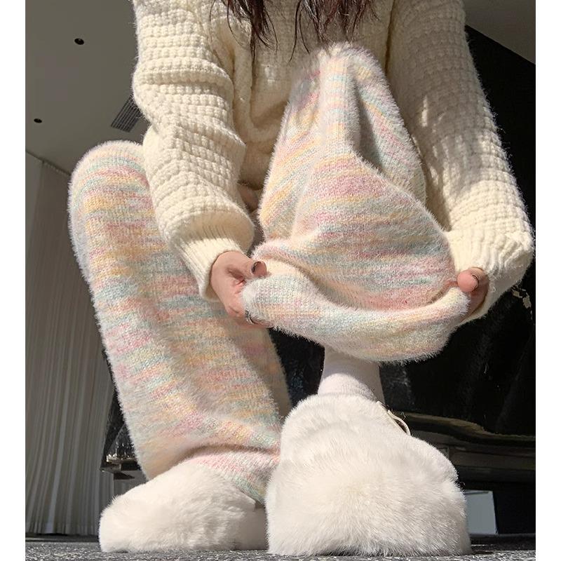 150 Women s Petite Wide-Leg Cashmere Knit Pants: Fleece-Lined Rainbow Straight-Leg for Autumn/Winter XS (60-79 lbs)
150 Women s Petite Wide-Leg Cashmere Knit Pants: Fleece-Lined Rainbow Straight-Leg for Autumn/Winter XS (60-79 lbs)