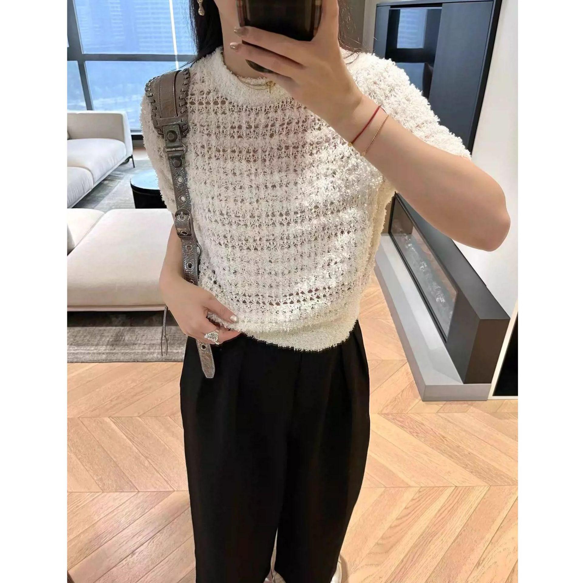 Butterfly Yarn Casual Round Neck Short Sleeve Knit Cover-Up for Women Small белый
Butterfly Yarn Casual Round Neck Short Sleeve Knit Cover-Up for Women Small белый