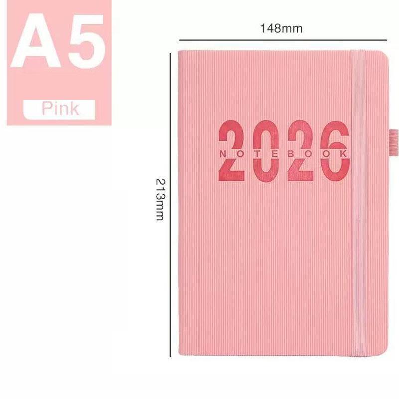 2026 A5 Schedule Notebook | 400 Pages Hardcover Daily Planner with Elastic Band | Agenda Journal for Work & School рожевий
2026 A5 Schedule Notebook | 400 Pages Hardcover Daily Planner with Elastic Band | Agenda Journal for Work & School рожевий