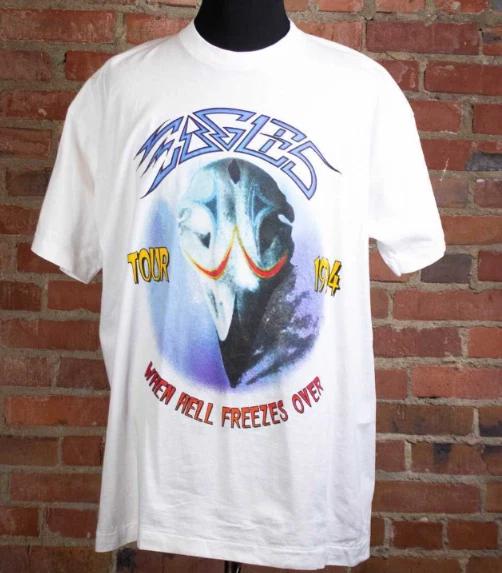 Vintage Eagles Band Hell Freezes Over Tour Concert T-Shirt 3XL
Vintage Eagles Band Hell Freezes Over Tour Concert T-Shirt 3XL