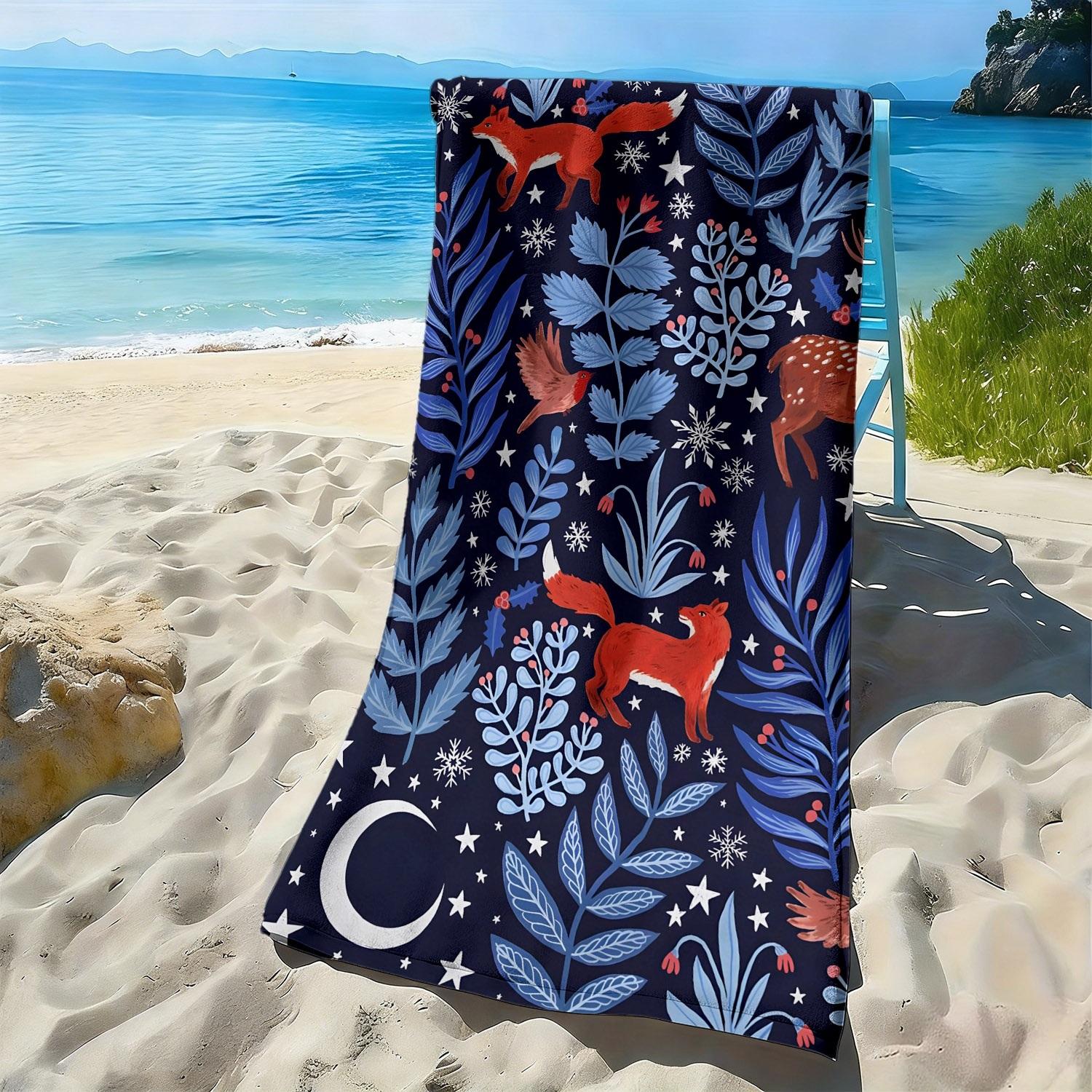 Forest animal and plant style polyester microfiber beach towel is highly absorbent, suitable for swimming and beach outings W40*H60(CM)
Forest animal and plant style polyester microfiber beach towel is highly absorbent, suitable for swimming and beach outings W40*H60(CM)