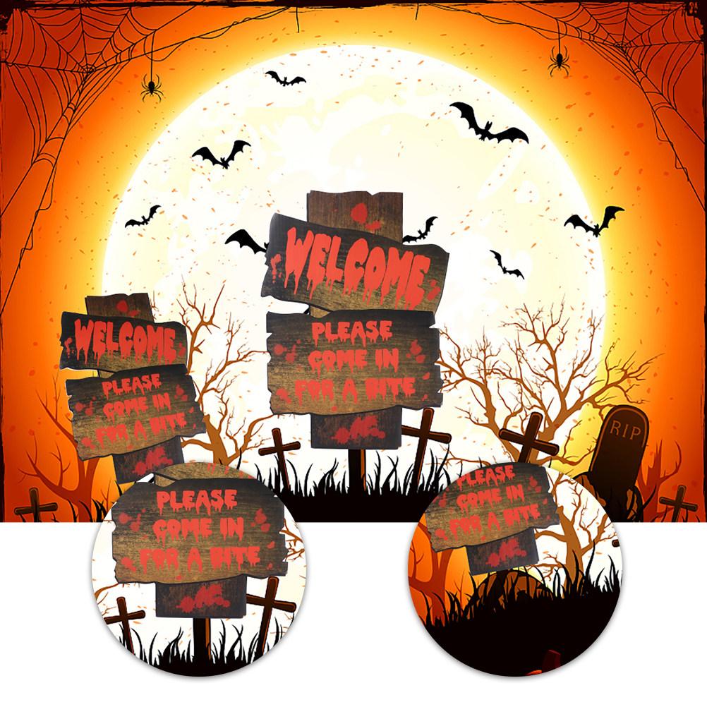 2pcs Halloween Advertising Board Decorative Signs Horror Outdoor Party Supplies Plastic Durable Materials Realistic Textures other
2pcs Halloween Advertising Board Decorative Signs Horror Outdoor Party Supplies Plastic Durable Materials Realistic Textures other