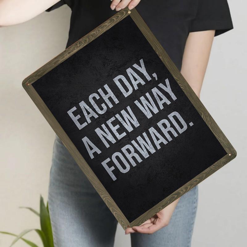 Each Day A New Way Forward Motivational Metal Wall Art Modern Home Office Decor Sign 20x30cm(7.8x11.8inch)
Each Day A New Way Forward Motivational Metal Wall Art Modern Home Office Decor Sign 20x30cm(7.8x11.8inch)