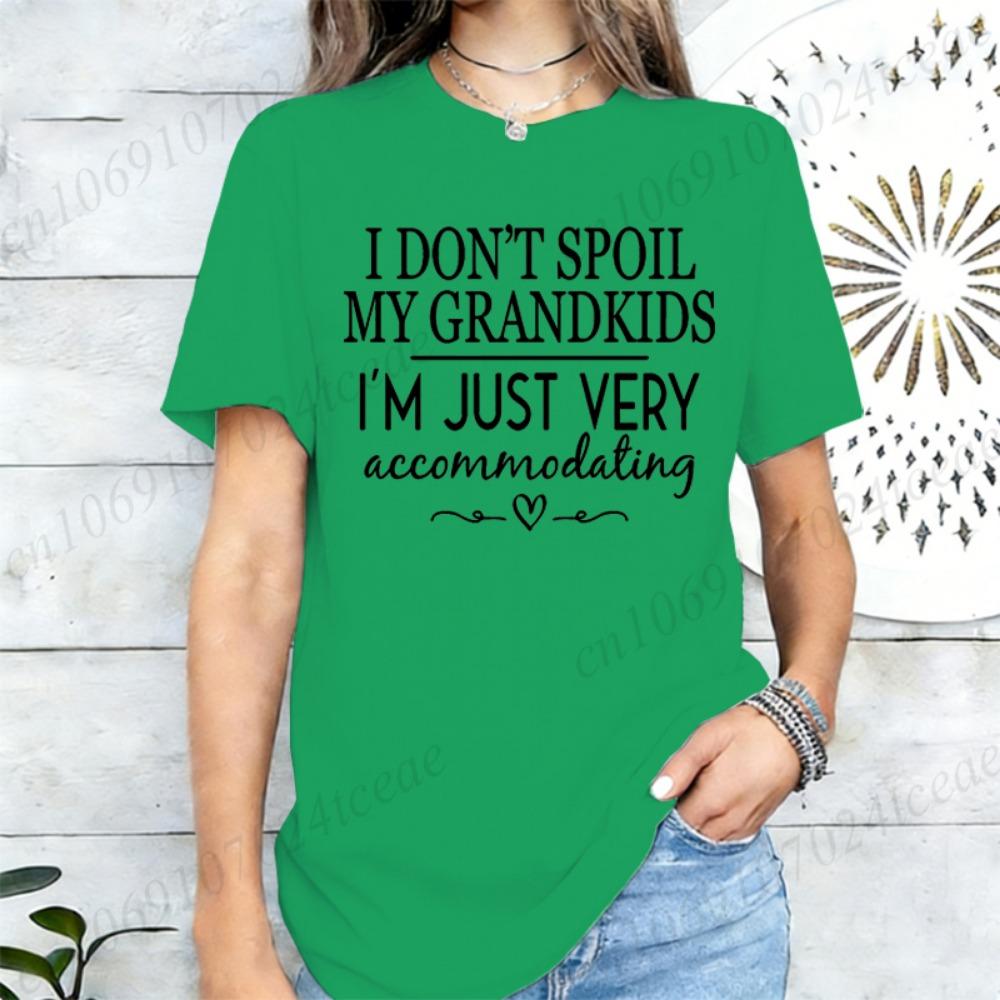 Funny Grandma T-Shirt I Don t Spoil My Grandkids Graphic Women s Tee Casual Short Sleeve Tops Fashion Grandma Female Casual Tees XXS
Funny Grandma T-Shirt I Don t Spoil My Grandkids Graphic Women s Tee Casual Short Sleeve Tops Fashion Grandma Female Casual Tees XXS