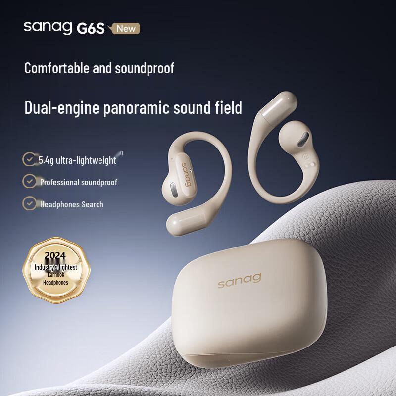Saina S-G6S Open-Ear Bone Conduction Bluetooth Headphones
Saina S-G6S Open-Ear Bone Conduction Bluetooth Headphones