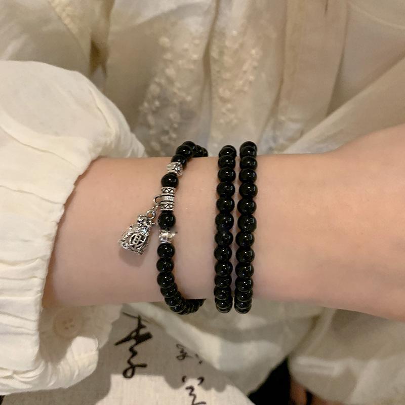 Винтажный черный браслет и ожерелье из бусин - Легкая роскошь в китайском стиле для женщин
Винтажный черный браслет и ожерелье из бусин - Легкая роскошь в китайском стиле для женщин