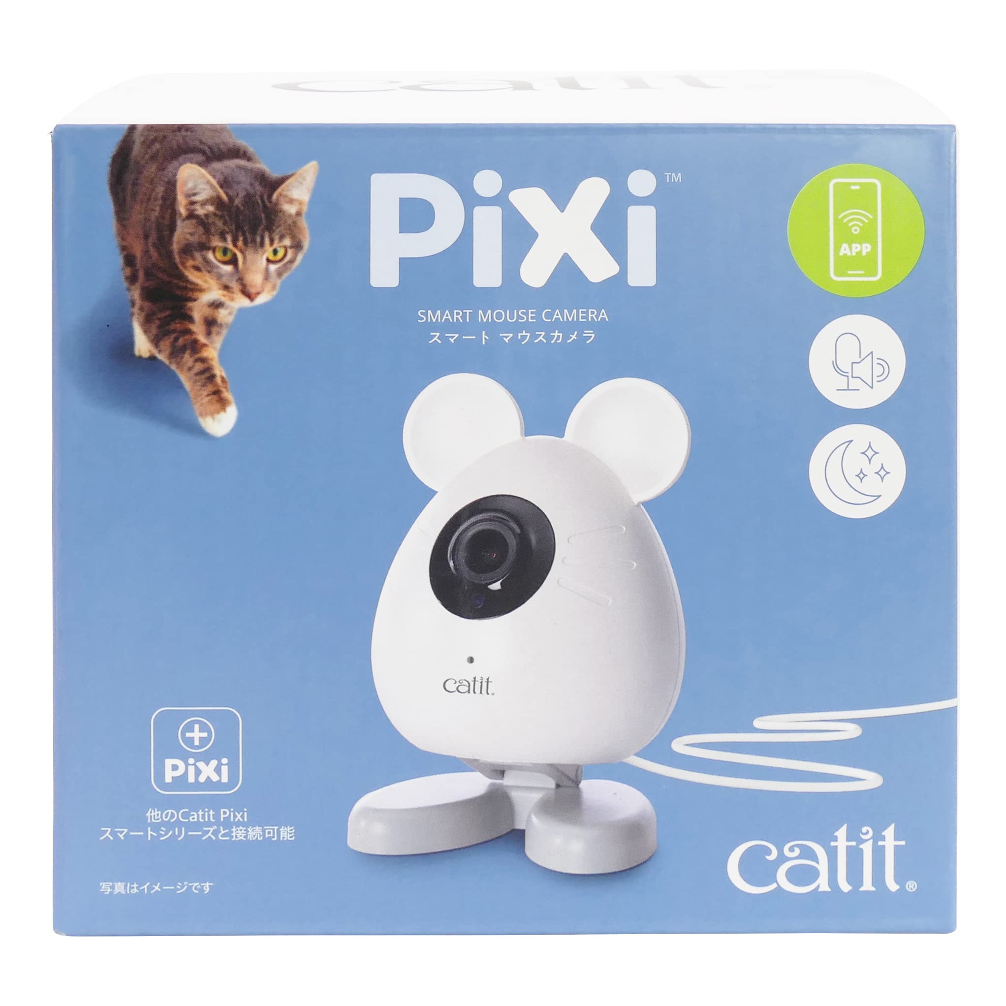 Gex Catit Catit Pixi Smart Mouse Камера 1080p HD Камера Живе відео Нічна зйомка Цілодобовий запис Робота з додатком Smart Pet Camera Recording
Gex Catit Catit Pixi Smart Mouse Камера 1080p HD Камера Живе відео Нічна зйомка Цілодобовий запис Робота з додатком Smart Pet Camera Recording