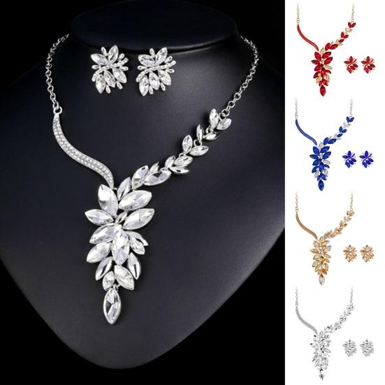 2 шт./компл. элегантное свадебное ожерелье, комплект серег, блестящие стразы, инкрустация в форме листа, регулируемое колье, ожерелье, комплект сережек-гвоздиков синий
2 шт./компл. элегантное свадебное ожерелье, комплект серег, блестящие стразы, инкрустация в форме листа, регулируемое колье, ожерелье, комплект сережек-гвоздиков синий