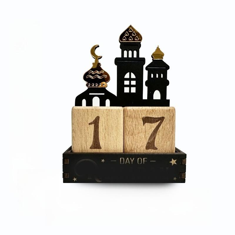 1pcs Ramadan Wooden Castle Countdown Calendar DIY Block Ornament Home Living Room Bedroom Holiday Desktop Decor Craft чёрный
1pcs Ramadan Wooden Castle Countdown Calendar DIY Block Ornament Home Living Room Bedroom Holiday Desktop Decor Craft чёрный