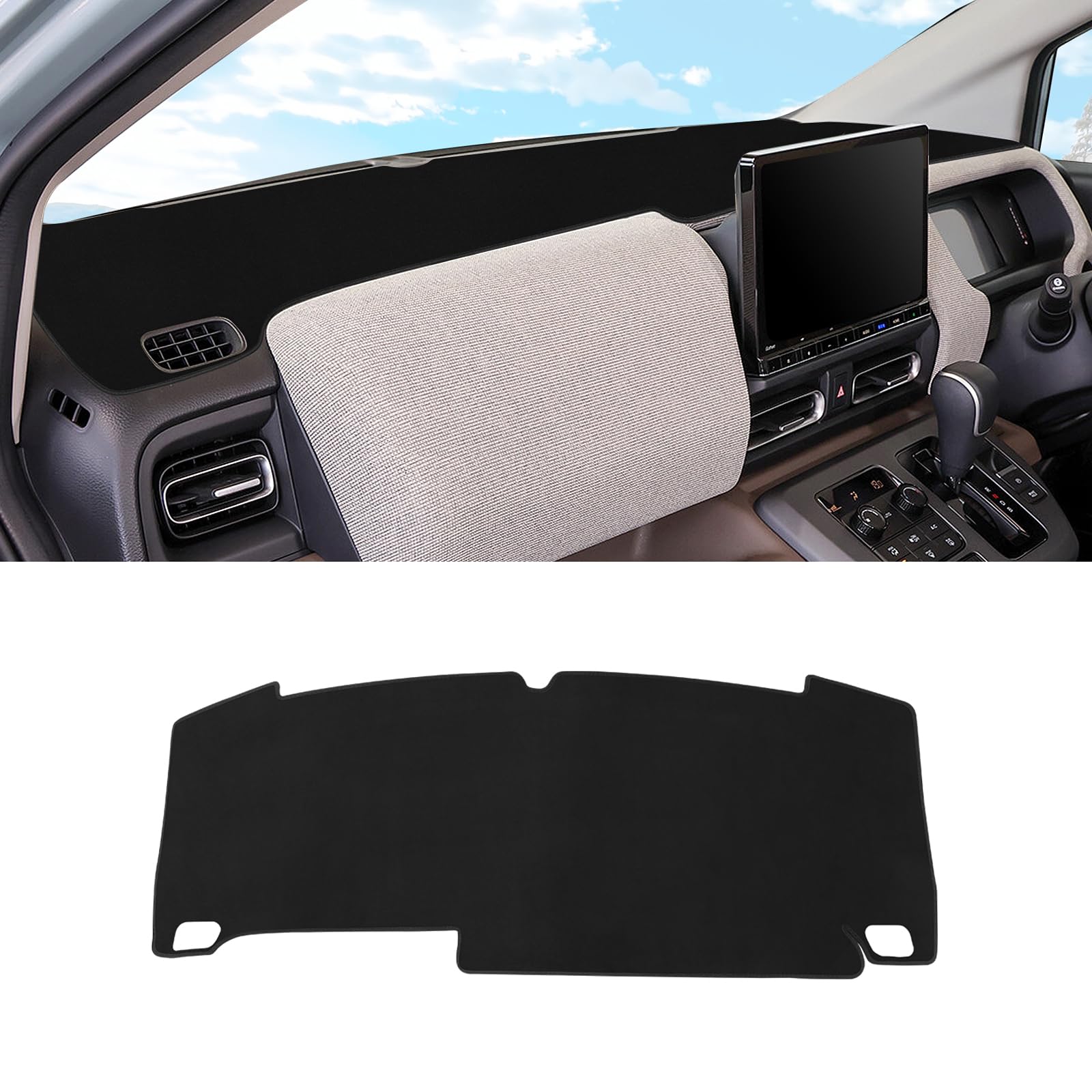 Dashboard mat for the Freed GT and Crosstar This dashboard cover provides interior protection and sun series, Air/AirEX, models. protection.
Dashboard mat for the Freed GT and Crosstar This dashboard cover provides interior protection and sun series, Air/AirEX, models. protection.