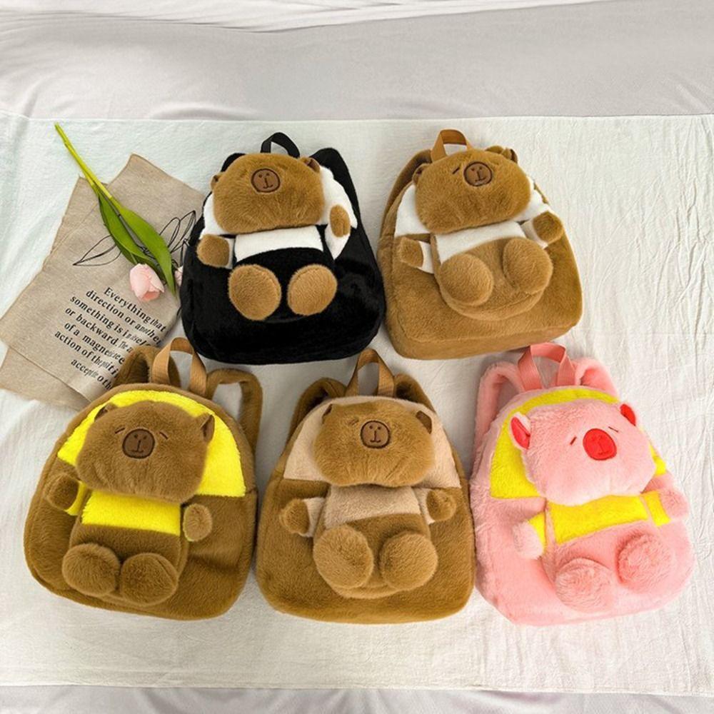 Large Capacity Capybara Plush Backpack Animal Cartoon Capybara Plush Bag Couple Style 5
Large Capacity Capybara Plush Backpack Animal Cartoon Capybara Plush Bag Couple Style 5