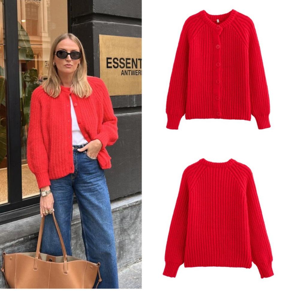 Long Sleeve Solid Casual Elegant Sweaters Coat Female Warm Autumn Sweater Girl Clothes S червоний
Long Sleeve Solid Casual Elegant Sweaters Coat Female Warm Autumn Sweater Girl Clothes S червоний
