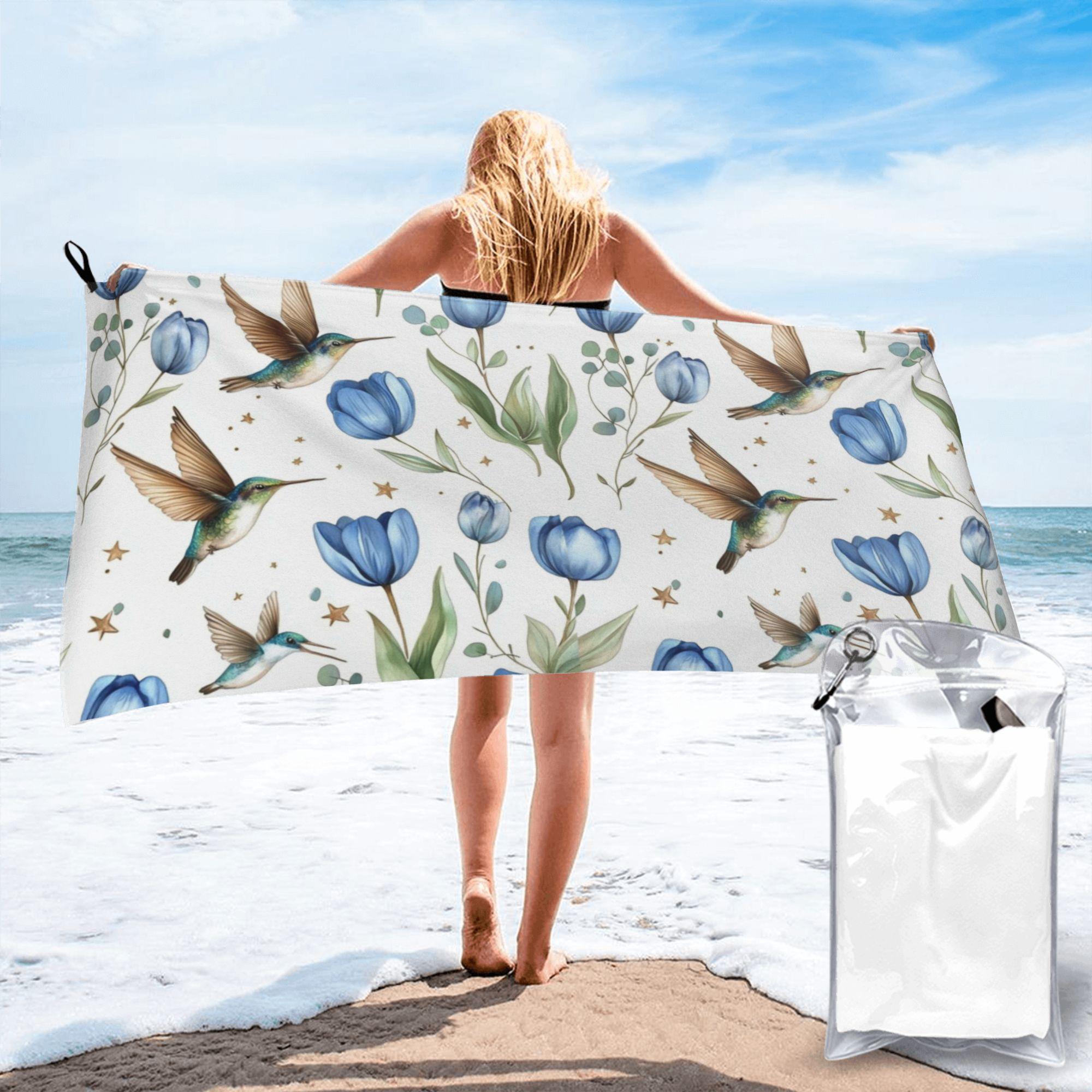 Tulips and Hummingbirds Beach Towel Soft Microfiber Quick Dry Absorbent Quick Towels For Bath W40*H60(CM)
Tulips and Hummingbirds Beach Towel Soft Microfiber Quick Dry Absorbent Quick Towels For Bath W40*H60(CM)