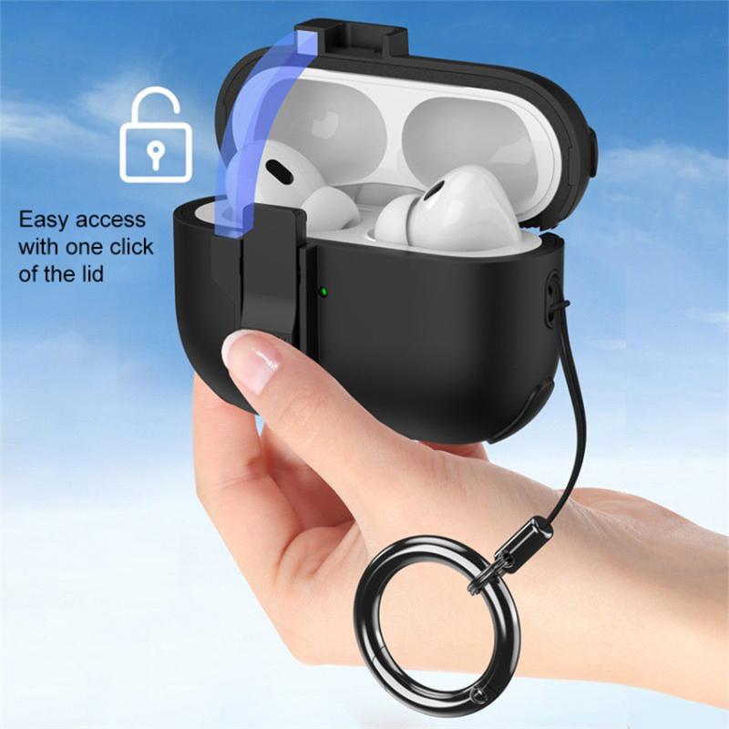 For AirPods Pro 2 Wireless Earphone Snap-On Lid Design Case TPU+PC Protective Cover Pink
For AirPods Pro 2 Wireless Earphone Snap-On Lid Design Case TPU+PC Protective Cover Pink