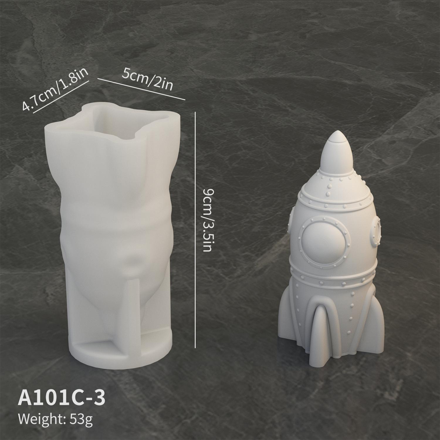 A101C-3 Medium Rocket Shape Fondant Mold Space Theme Silicone DIY Cake Decorating Tool (BPA Free,No FDA) Type A
A101C-3 Medium Rocket Shape Fondant Mold Space Theme Silicone DIY Cake Decorating Tool (BPA Free,No FDA) Type A