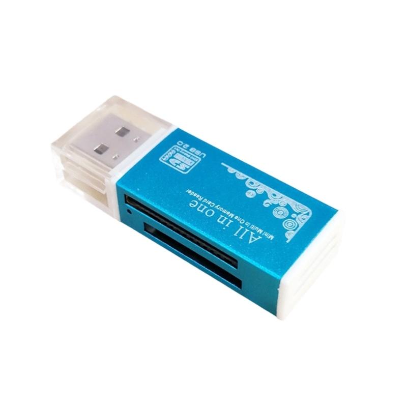 USB 2.0 Кардридер для карт памяти Совместимый MS TF Адаптер для карт с несколькими слотами Многофункциональный синий
USB 2.0 Кардридер для карт памяти Совместимый MS TF Адаптер для карт с несколькими слотами Многофункциональный синий