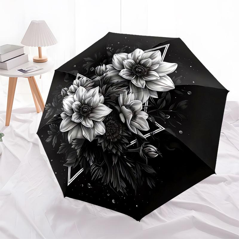 1pc Black and White Floral Mandala Umbrella with Plastic Handle,Compact & Stylish,Cartoon Pattern,Outdoor UmbrellaPT461
1pc Black and White Floral Mandala Umbrella with Plastic Handle,Compact & Stylish,Cartoon Pattern,Outdoor UmbrellaPT461