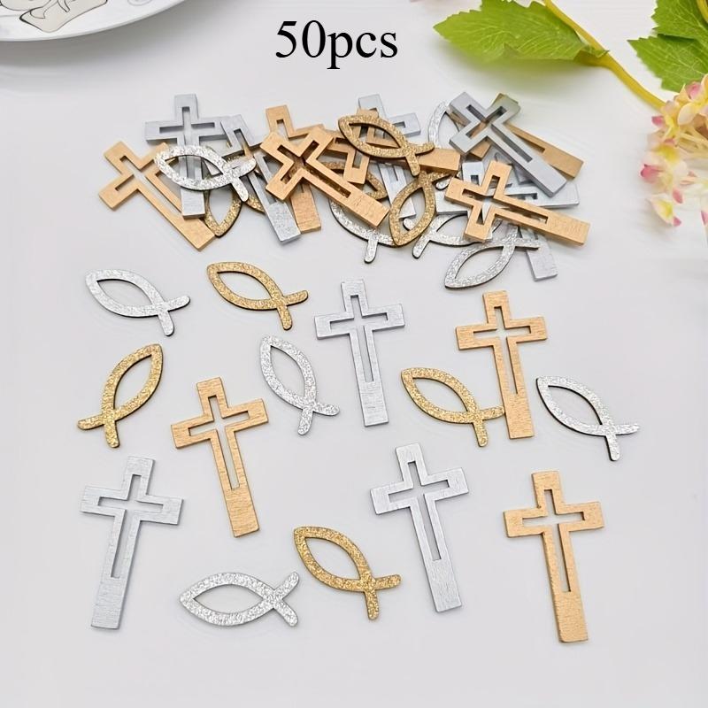 50pcs Party Table Decoration Supplies, Wooden Fish and Cross Decorative Pieces Perfect for Tabletop Display or Craft Projects
50pcs Party Table Decoration Supplies, Wooden Fish and Cross Decorative Pieces Perfect for Tabletop Display or Craft Projects