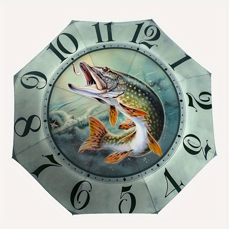 1pc Fish Clock Auto Open/close, All-Season Portable Folding Umbrella for Women & Men, Travel, Everyday, Formal Events - Compact Luxury Parasol, Outdoo
1pc Fish Clock Auto Open/close, All-Season Portable Folding Umbrella for Women & Men, Travel, Everyday, Formal Events - Compact Luxury Parasol, Outdoo