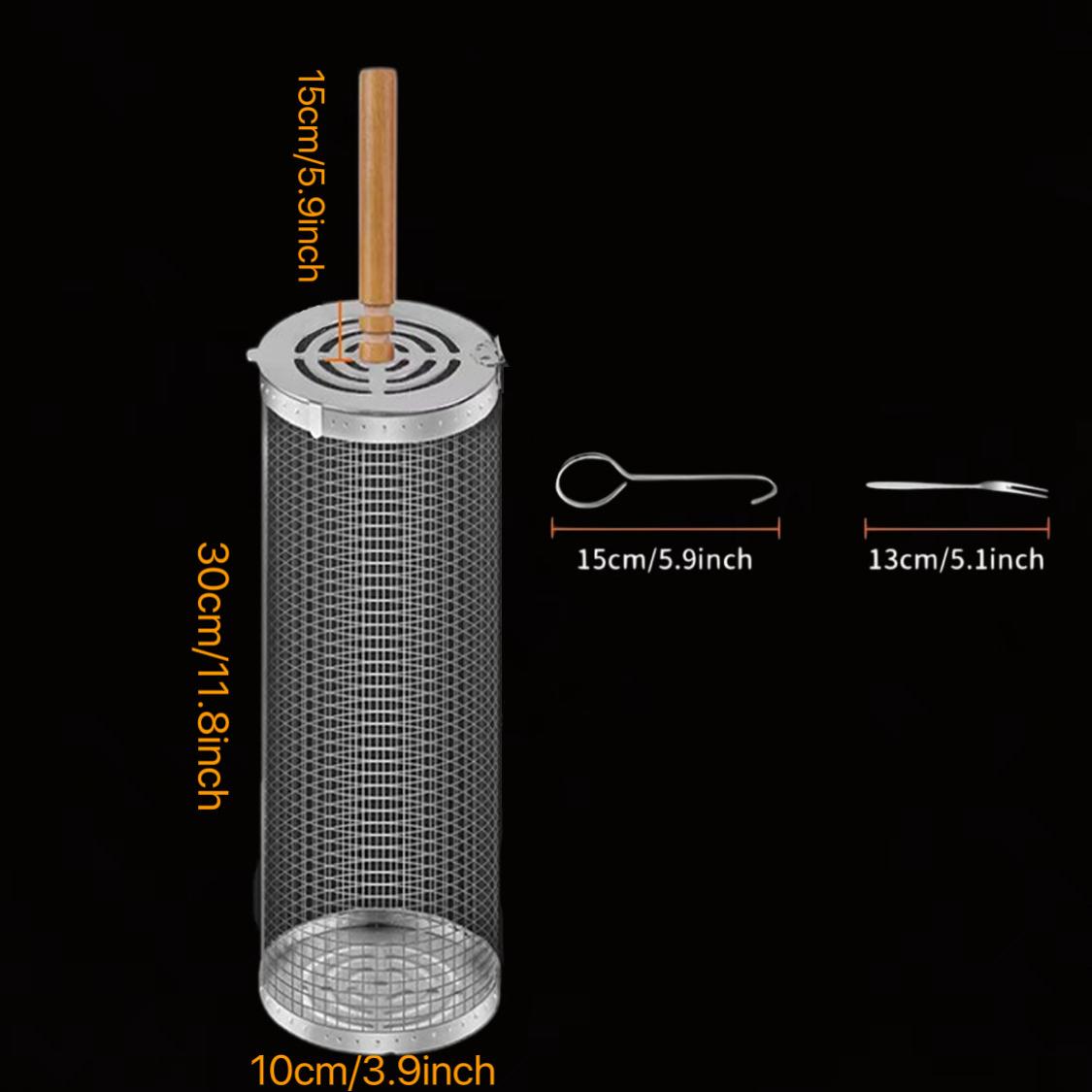 Корзина для барбекю из нержавеющей стали, вращающаяся корзина для гриля, проволочная сетка, цилиндрическая гриль-корзина, портативная круглая уличная стойка для барбекю 30x10x10cm
Корзина для барбекю из нержавеющей стали, вращающаяся корзина для гриля, проволочная сетка, цилиндрическая гриль-корзина, портативная круглая уличная стойка для барбекю 30x10x10cm
