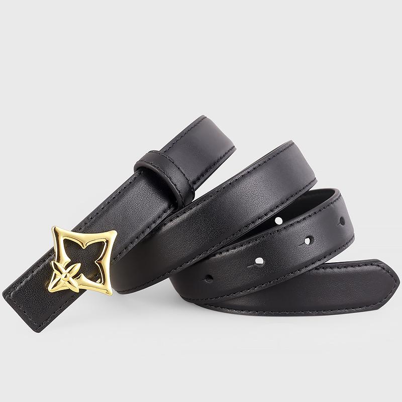 Жіночий ремінь з натуральної шкіри з квітковою пряжкою - Декоративний, повсякденний, літературний стиль для джинсів 100 cm чорний
Жіночий ремінь з натуральної шкіри з квітковою пряжкою - Декоративний, повсякденний, літературний стиль для джинсів 100 cm чорний