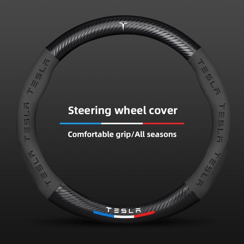 Car Carbon Fiber Steering Wheel Cover Leather Accessories For Tesla Model 3 Y S X Cybertruck Juguete Roadster Coil Bonina
Car Carbon Fiber Steering Wheel Cover Leather Accessories For Tesla Model 3 Y S X Cybertruck Juguete Roadster Coil Bonina