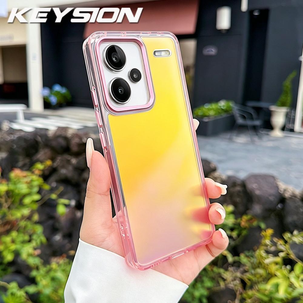 KEYSION Fashion Laser Gradient Colorful Phone Case for Redmi Note 13 Pro+ 5G TPU+PC Shockproof Back Cover for Redmi Note 13 Pro+ for Redmi Note 13 Pro+ 5G
KEYSION Fashion Laser Gradient Colorful Phone Case for Redmi Note 13 Pro+ 5G TPU+PC Shockproof Back Cover for Redmi Note 13 Pro+ for Redmi Note 13 Pro+ 5G