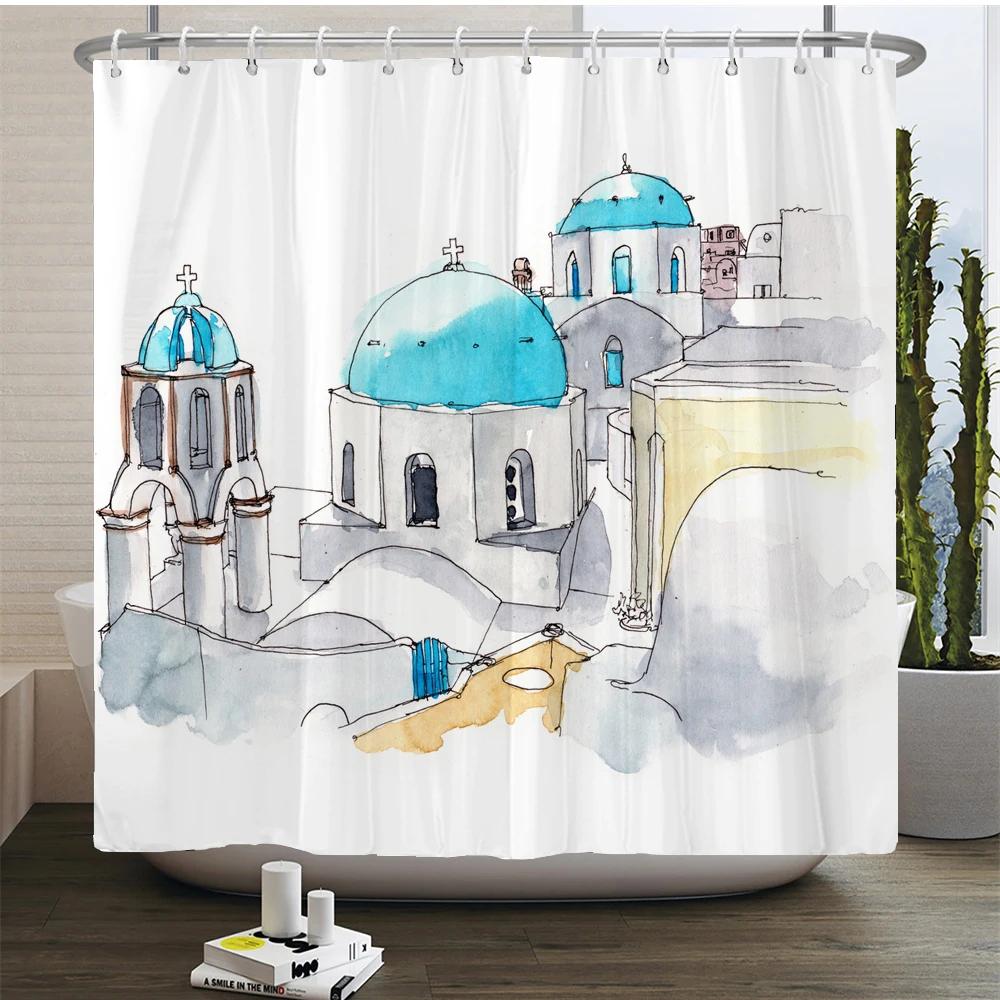 Art Line Drawing Scenery Shower Curtain Waterproof Polyester Bathroom Curtain Room Decor Bathtub Curtain Textured With Hooks W60H190(CM)-1 Pcs
Art Line Drawing Scenery Shower Curtain Waterproof Polyester Bathroom Curtain Room Decor Bathtub Curtain Textured With Hooks W60H190(CM)-1 Pcs