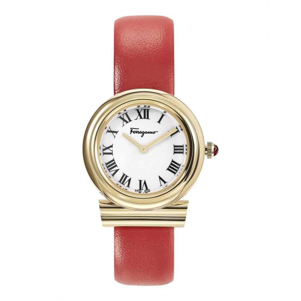 Кожаные часы Salvatore Ferragamo Gancini