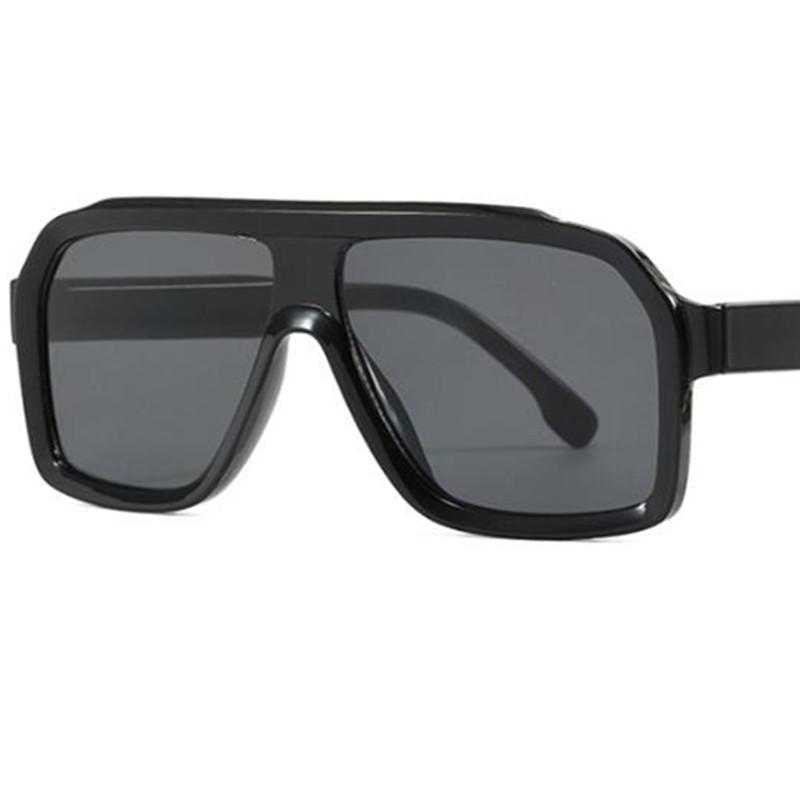 Fashion Pilot Sun Glasses Anti-UV Spectacles Oversize Frame Eyeglasses Square Ornamental Personality Beach Sunglasses as picture чорний
Fashion Pilot Sun Glasses Anti-UV Spectacles Oversize Frame Eyeglasses Square Ornamental Personality Beach Sunglasses as picture чорний