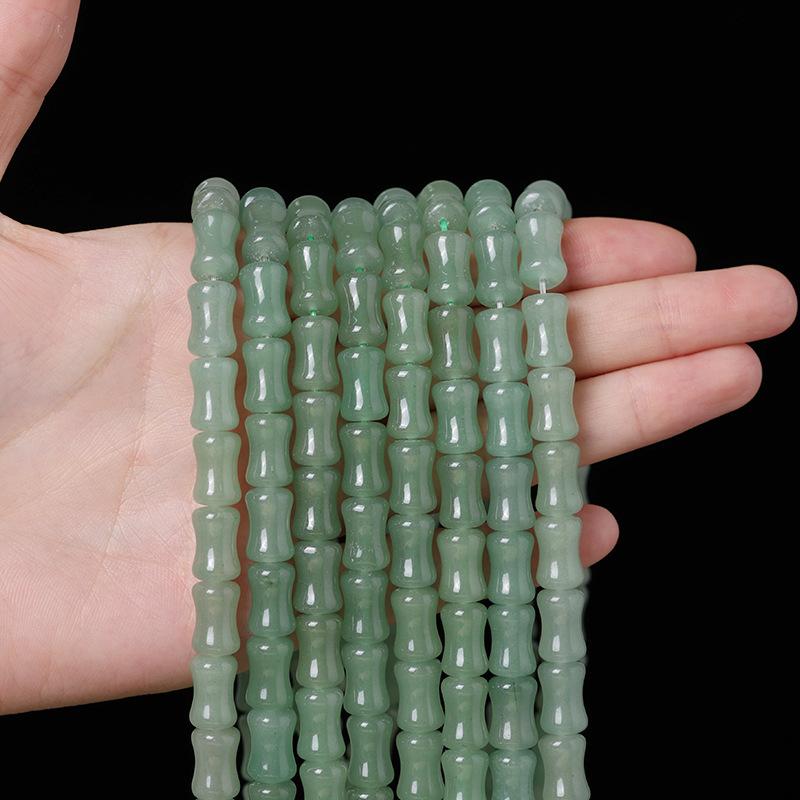 Handmade semi-finished long chain of Dongling jade bamboo beads DIY Bracelet with chalcedony spacer beads and loose beads accessories Aventurine bamboo-shaped
Handmade semi-finished long chain of Dongling jade bamboo beads DIY Bracelet with chalcedony spacer beads and loose beads accessories Aventurine bamboo-shaped