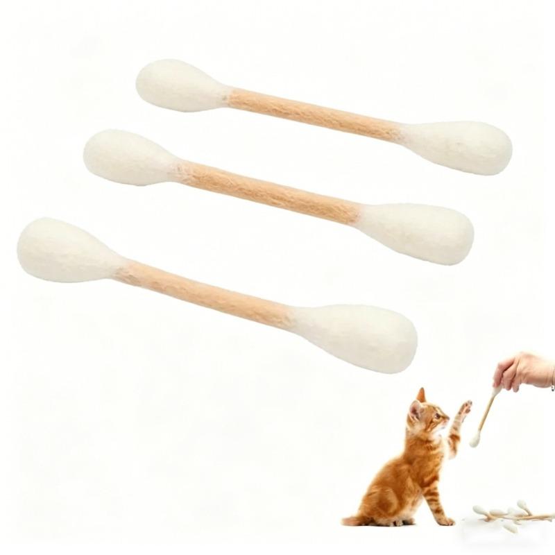 Creative Large Cotton Swab Shaped Catnip Toy 6-Pack Giant Kitten Grinding Biting Stick Durable Teeth Cleaning And Grinding Rope
Creative Large Cotton Swab Shaped Catnip Toy 6-Pack Giant Kitten Grinding Biting Stick Durable Teeth Cleaning And Grinding Rope
