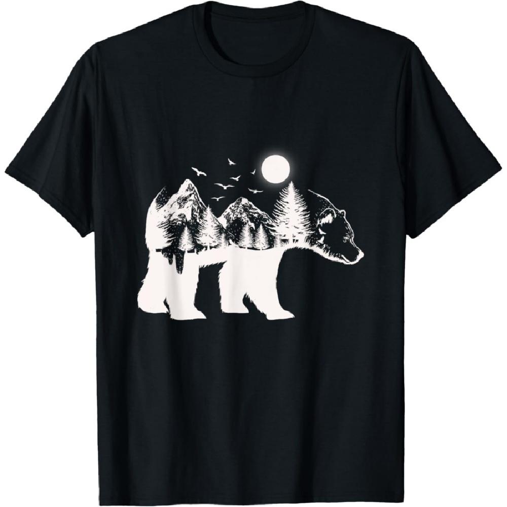 Bear illustration made of trees bears T-Shirt S
Bear illustration made of trees bears T-Shirt S