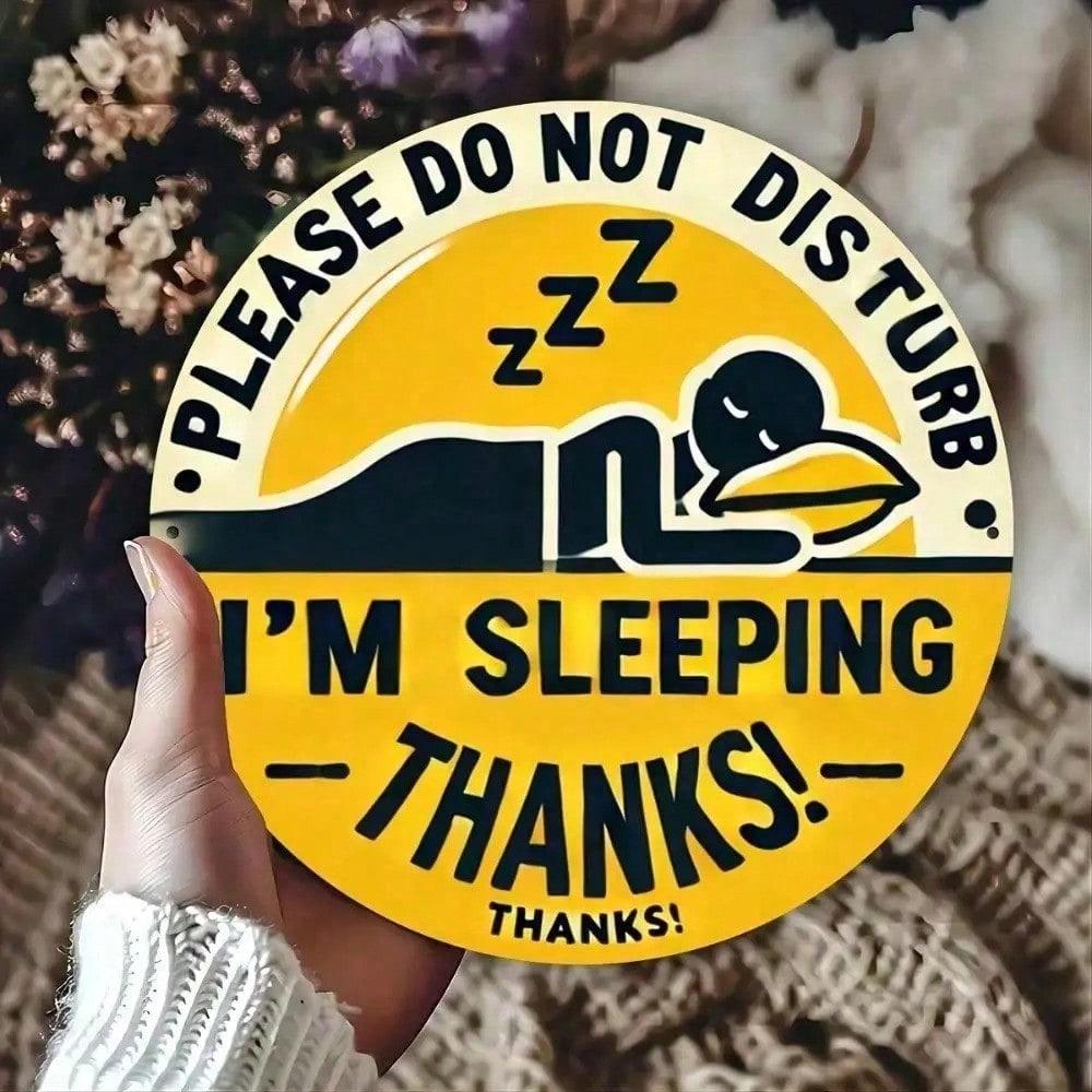 Vintage Do Not Disturb I m Sleeping Metal Tin Sign 8x8 Inch Retro Wall Decor for Bedroom Home Garage Bar різнокольоровий
Vintage Do Not Disturb I m Sleeping Metal Tin Sign 8x8 Inch Retro Wall Decor for Bedroom Home Garage Bar різнокольоровий